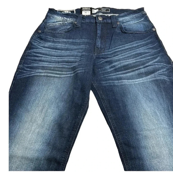 Rock & Republic,Jeans,Men 34x32 straight,faded,blue NWT,biker,moto comfy - Picture 6 of 13